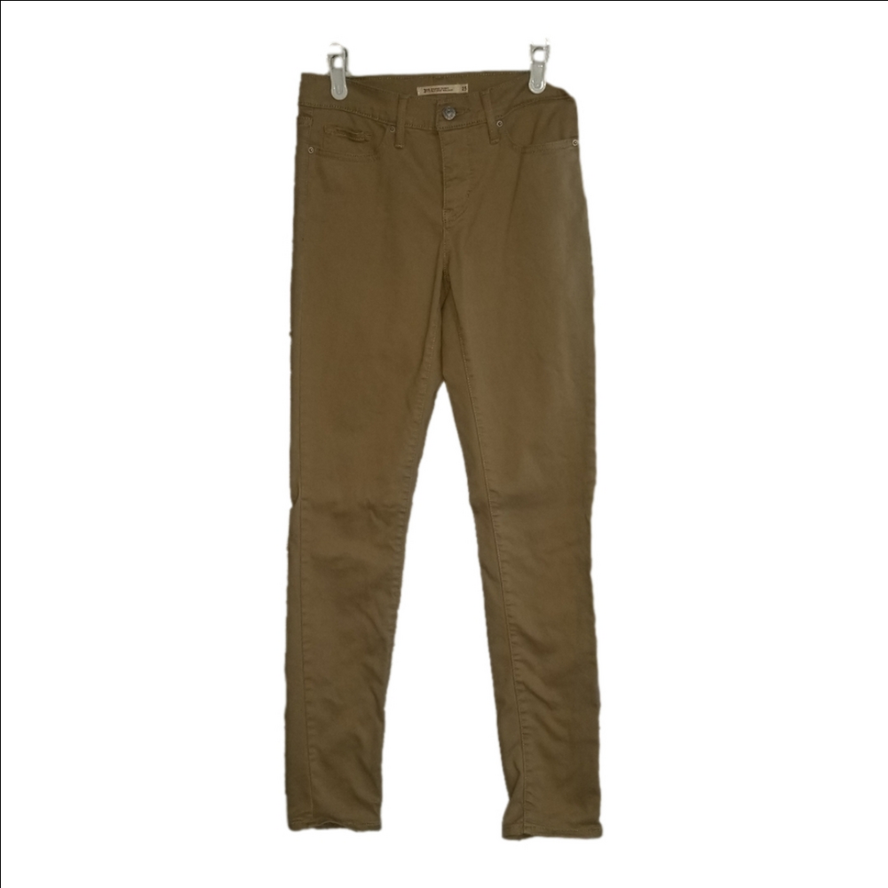 Levi's 311 Beige Shapely Skinny Tapered Leg Label Reads Size 25